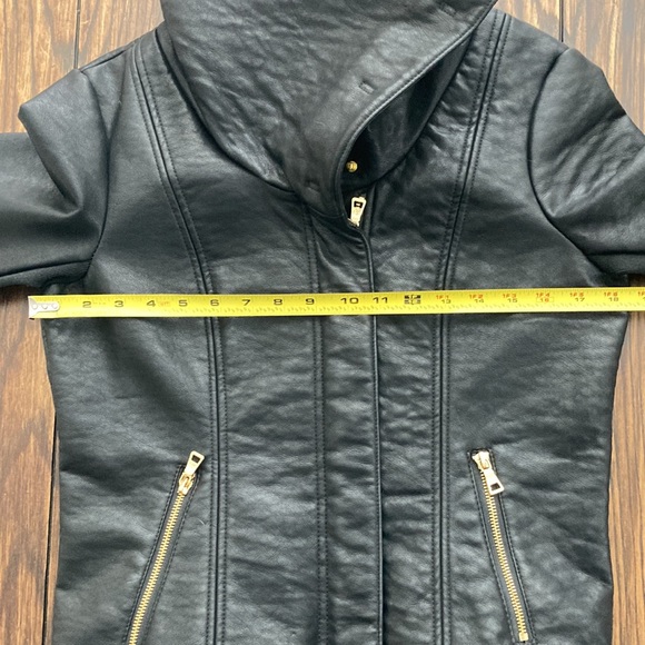 Sam Edelman black vegan leather jacket - Picture 4 of 10